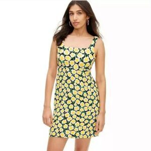 NEW Diane Von Furstenberg x Target 90's Shift Yellow Poppy Mini Dress Size 10
